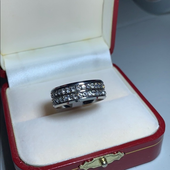Stainless Steel Ring Wedding Band Silver - Picture 5 of 5